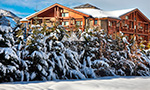 Hotel de muntanya a l'hivern
